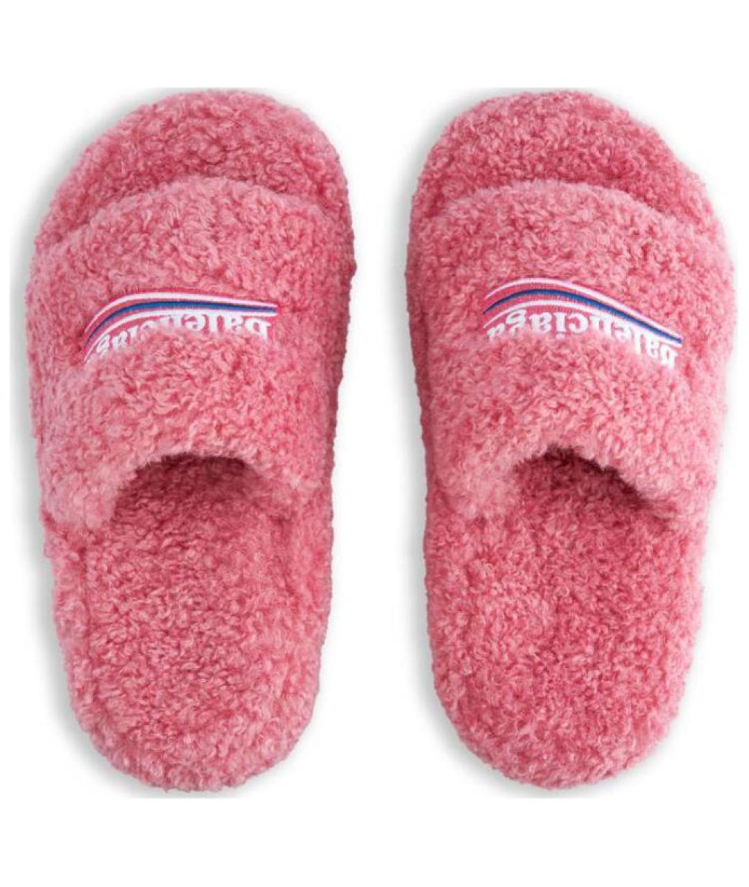 BALENCIAGA Розовые шлепанцы, фото 5