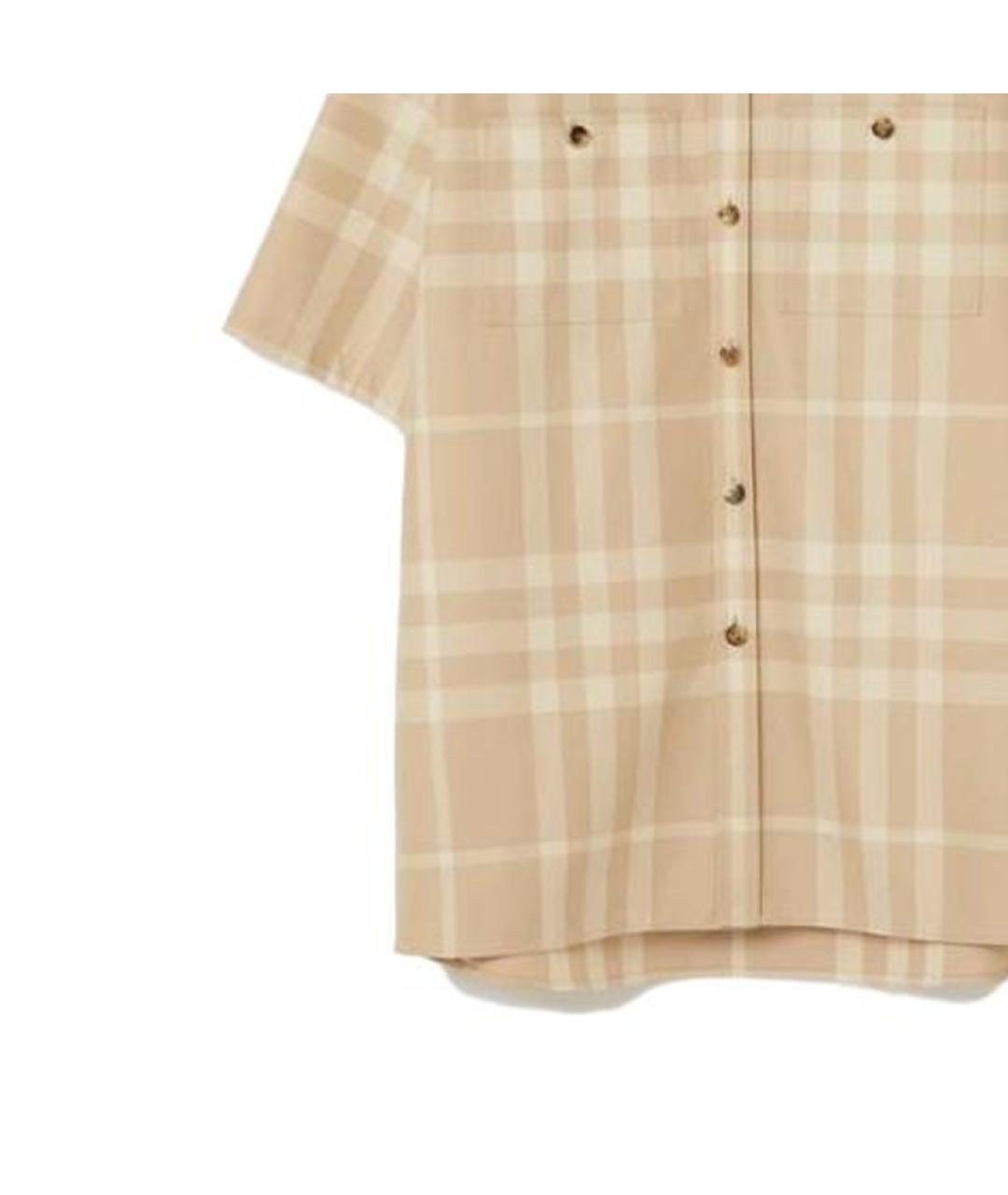 BURBERRY Бежевая классическая рубашка, фото 5