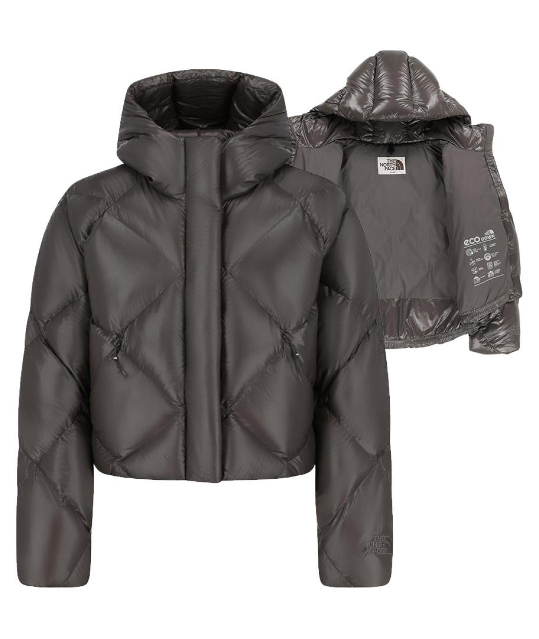 THE NORTH FACE Коричневый пуховик, фото 4