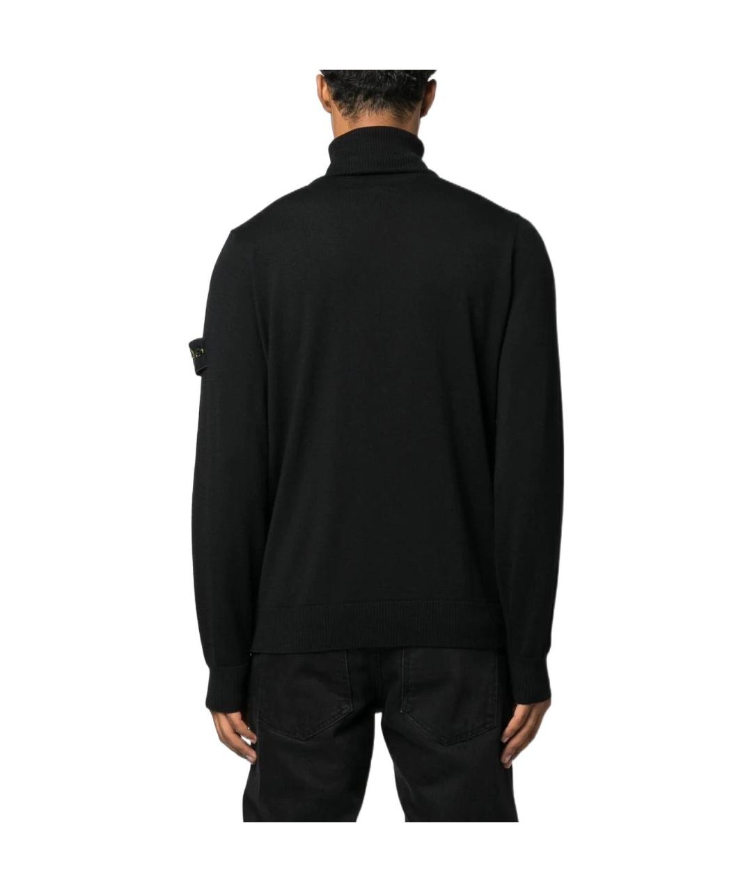 STONE ISLAND Черный джемпер / свитер, фото 3