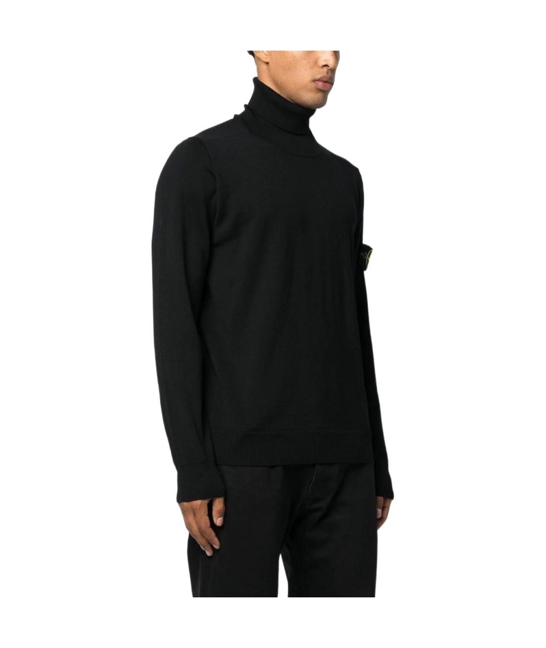 STONE ISLAND Черный джемпер / свитер, фото 4