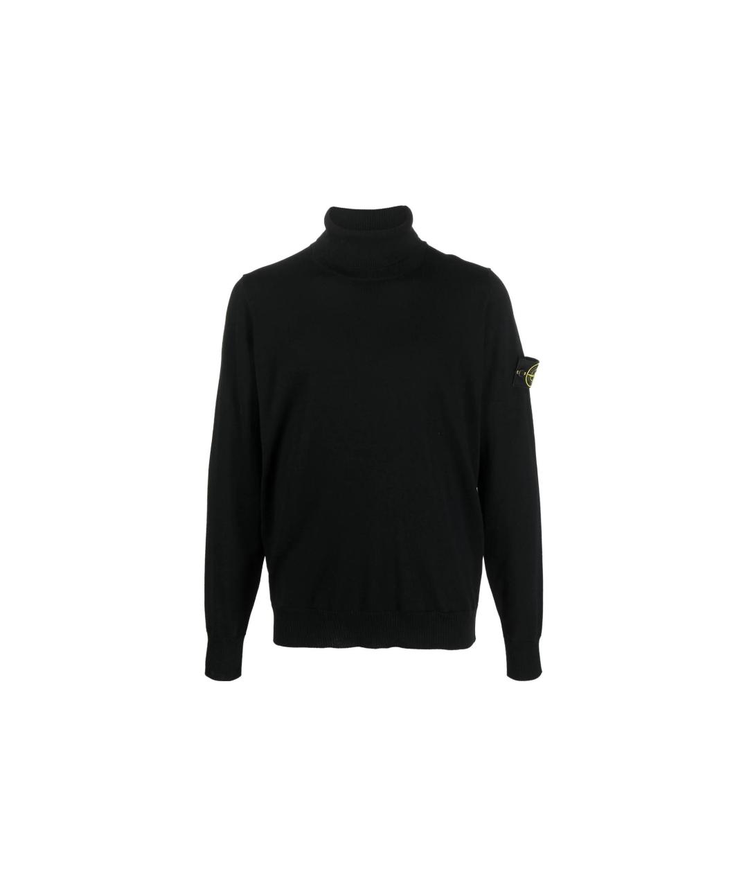 STONE ISLAND Черный джемпер / свитер, фото 5