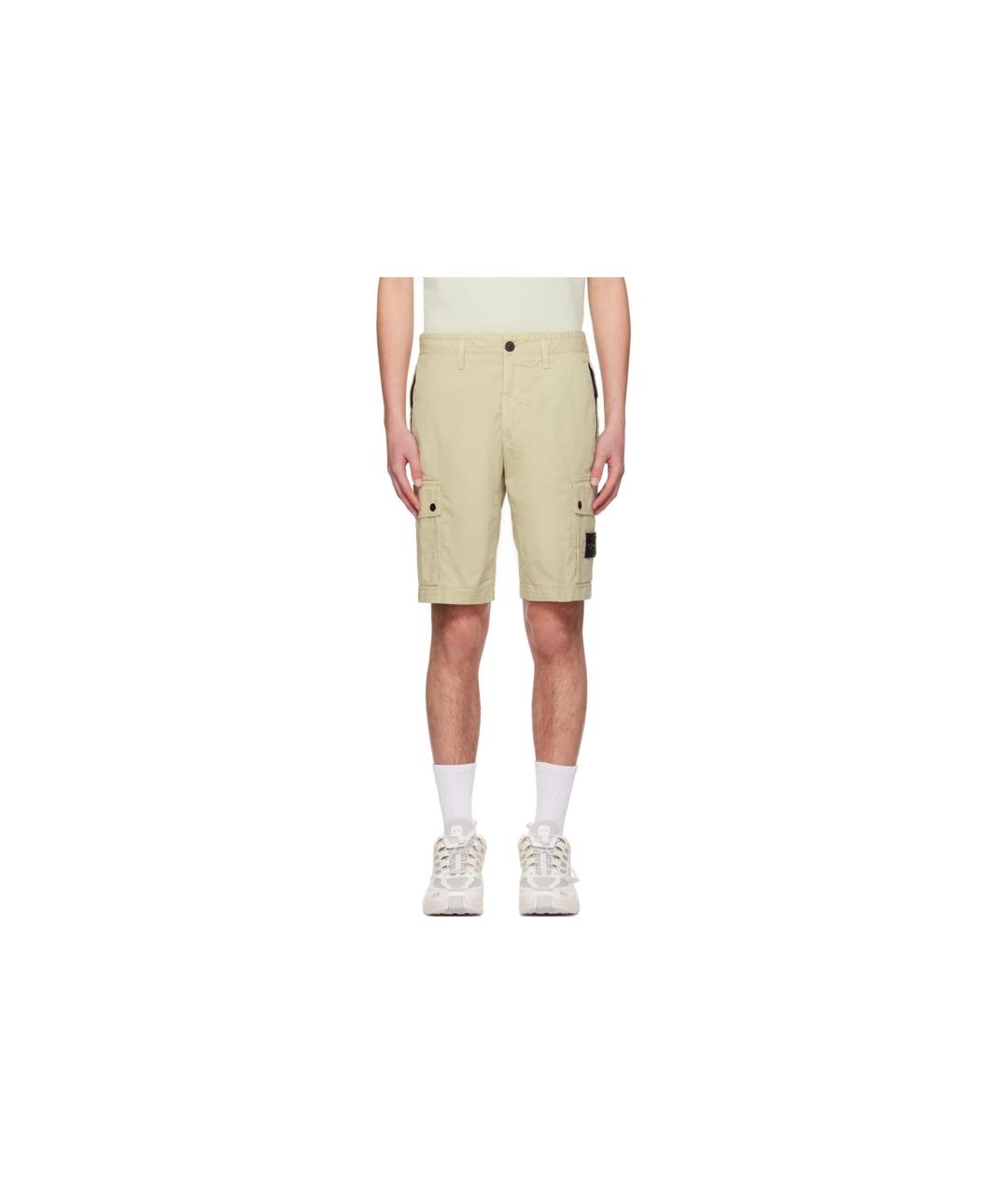 STONE ISLAND Зеленые шорты, фото 6