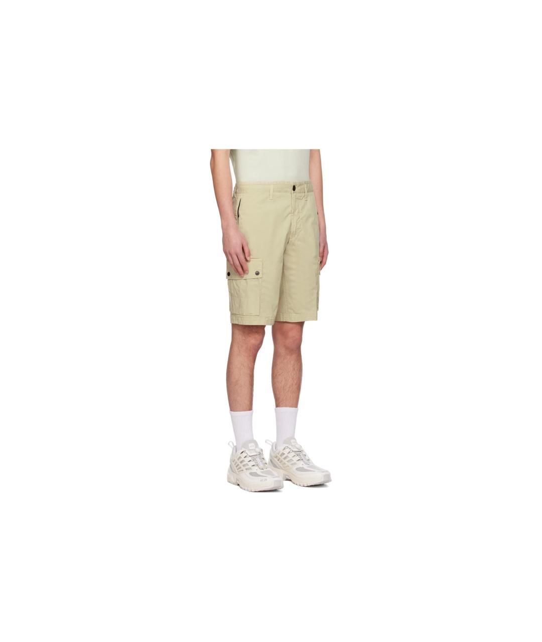 STONE ISLAND Зеленые шорты, фото 4