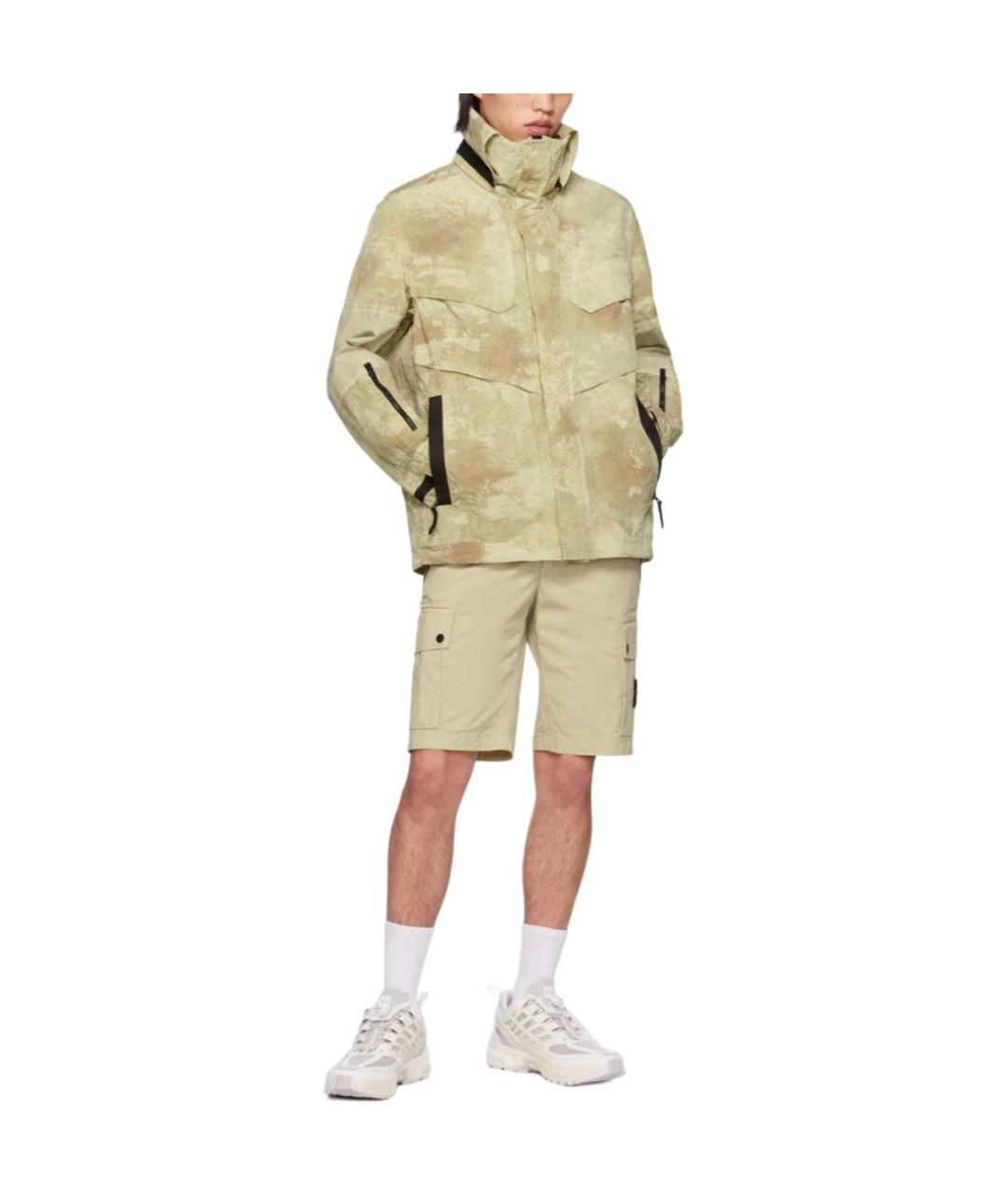 STONE ISLAND Зеленые шорты, фото 5