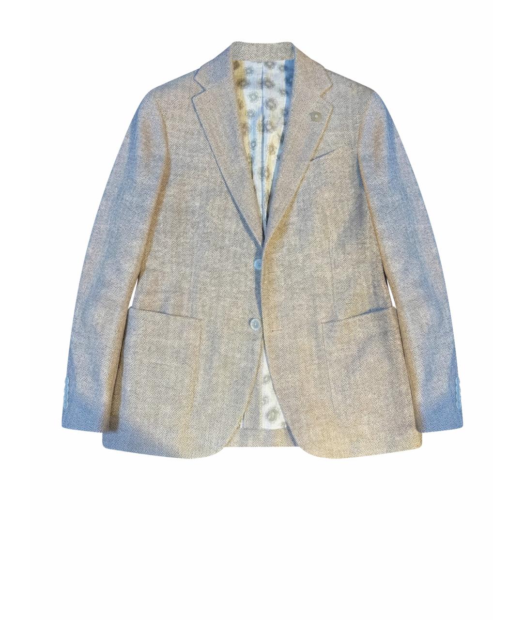 LARDINI Бежевый пиджак, фото 4