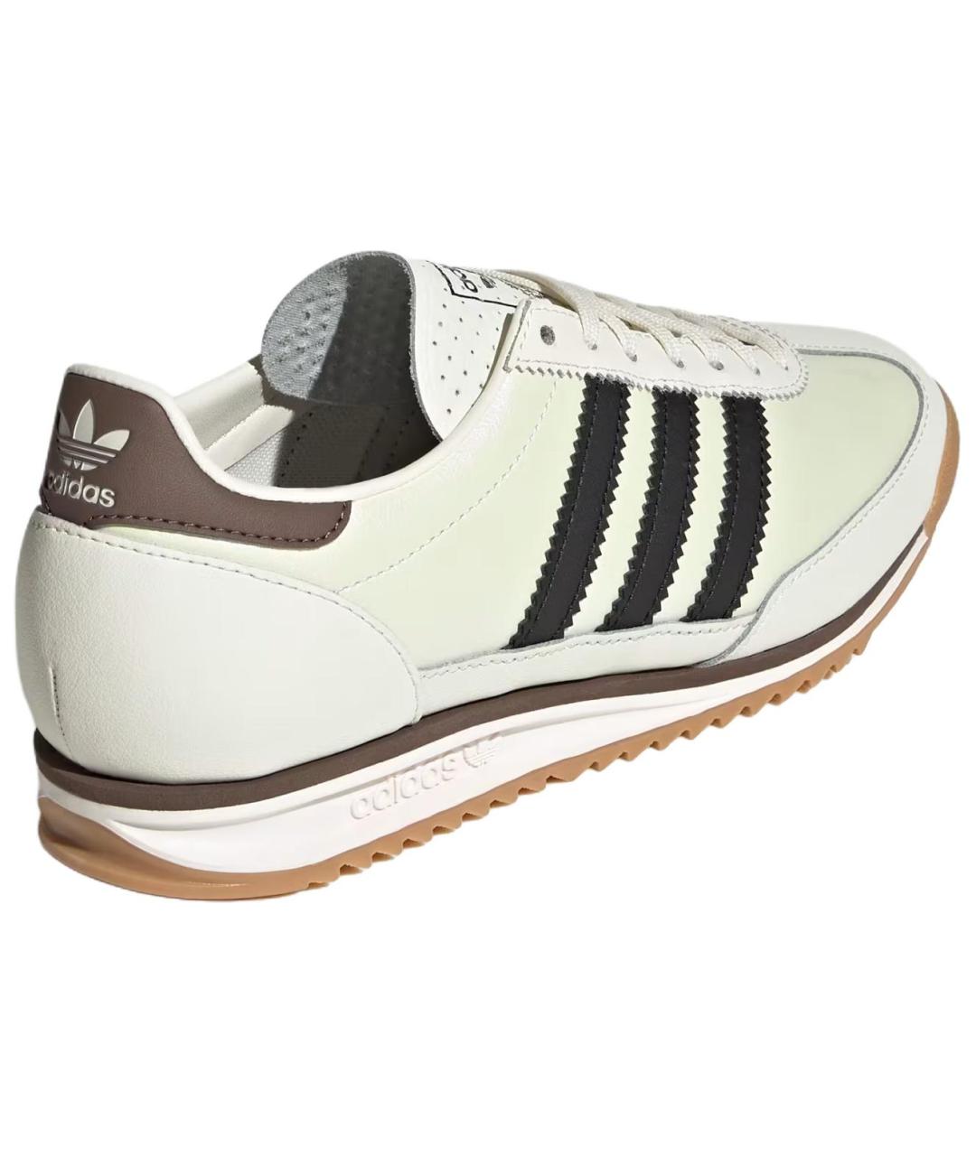 ADIDAS Белые кожаные кроссовки, фото 4