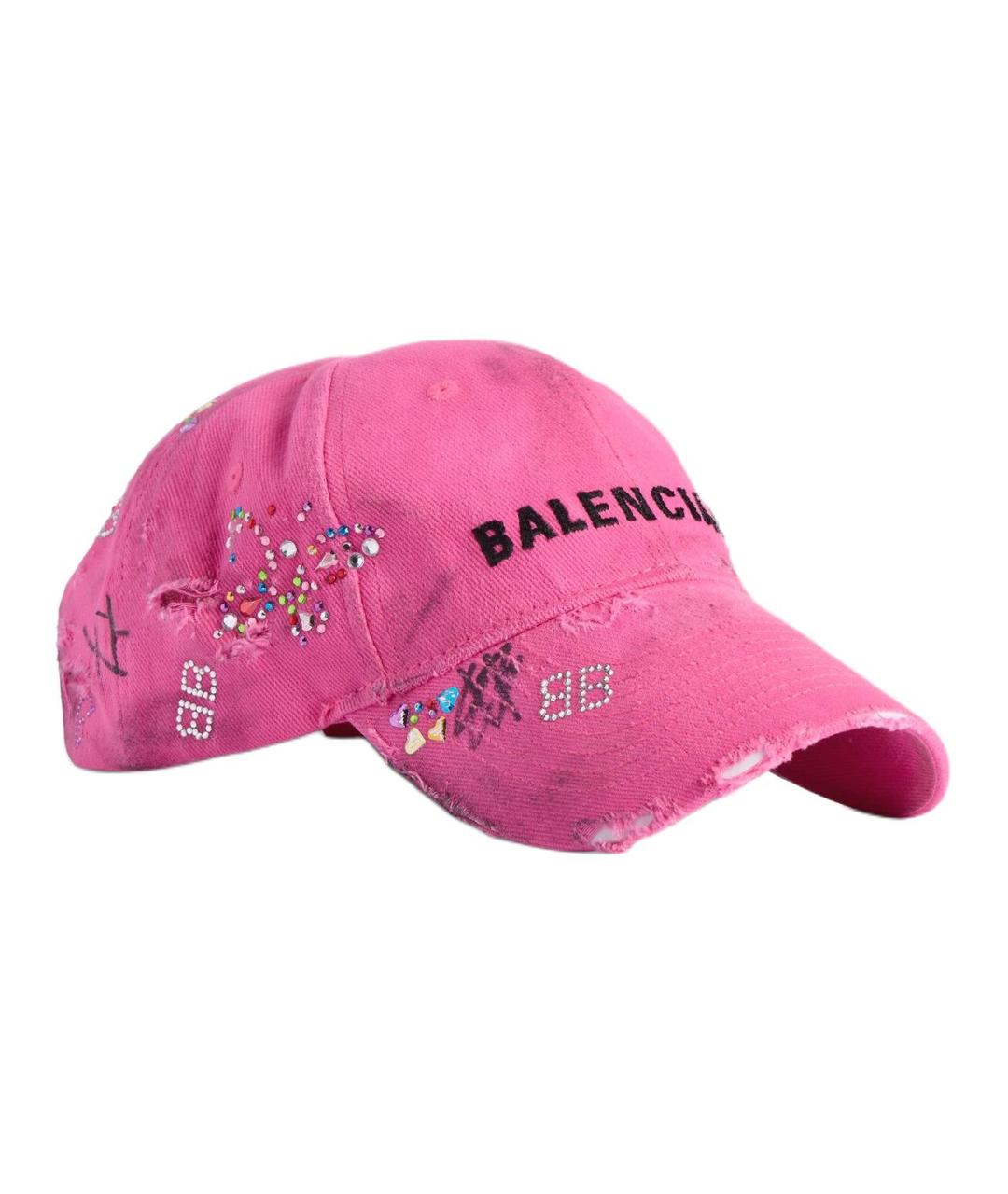 BALENCIAGA Розовая хлопковая кепка/бейсболка, фото 2