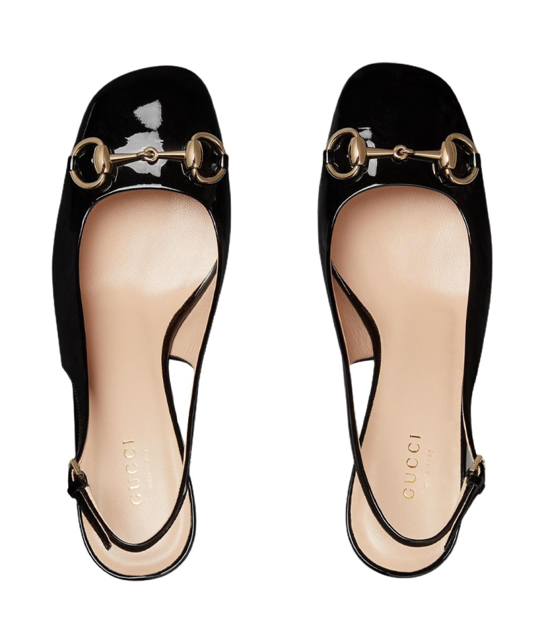 GUCCI Черные кожаные туфли, фото 4