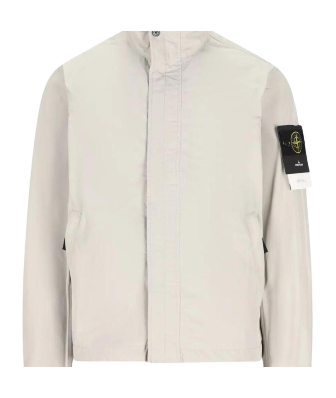 STONE ISLAND Белая куртка, фото 3