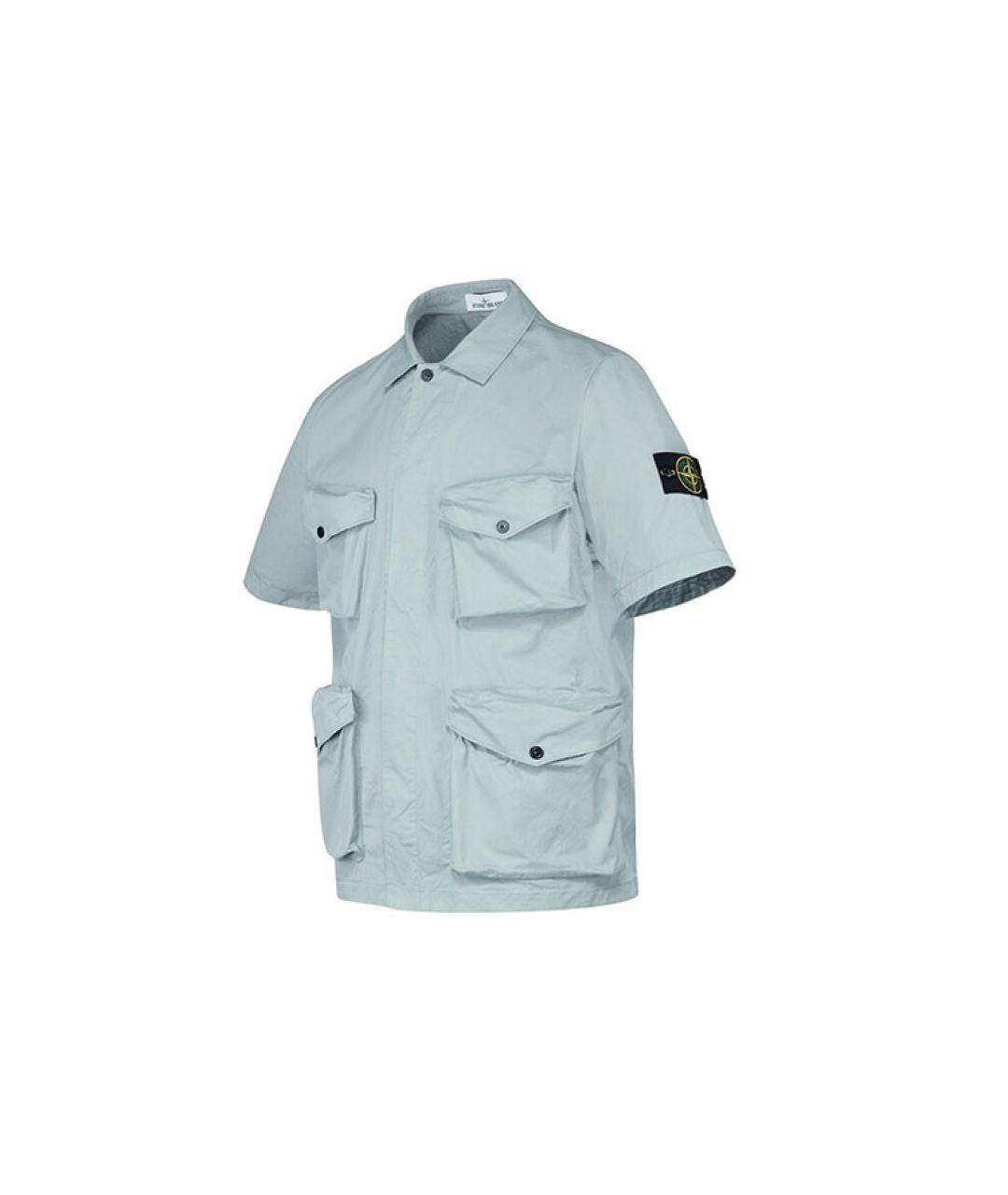 STONE ISLAND Серая кэжуал рубашка, фото 3