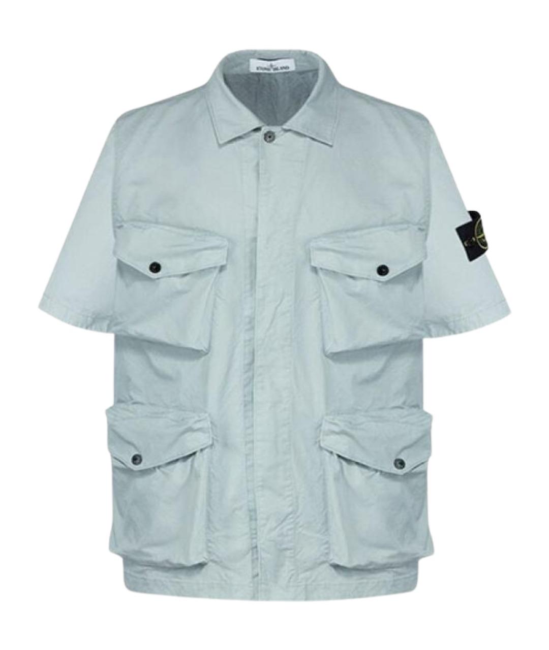 STONE ISLAND Серая кэжуал рубашка, фото 1