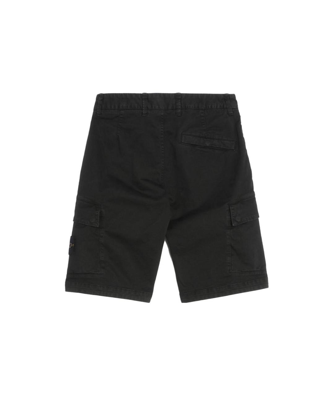 STONE ISLAND Черные шорты, фото 2