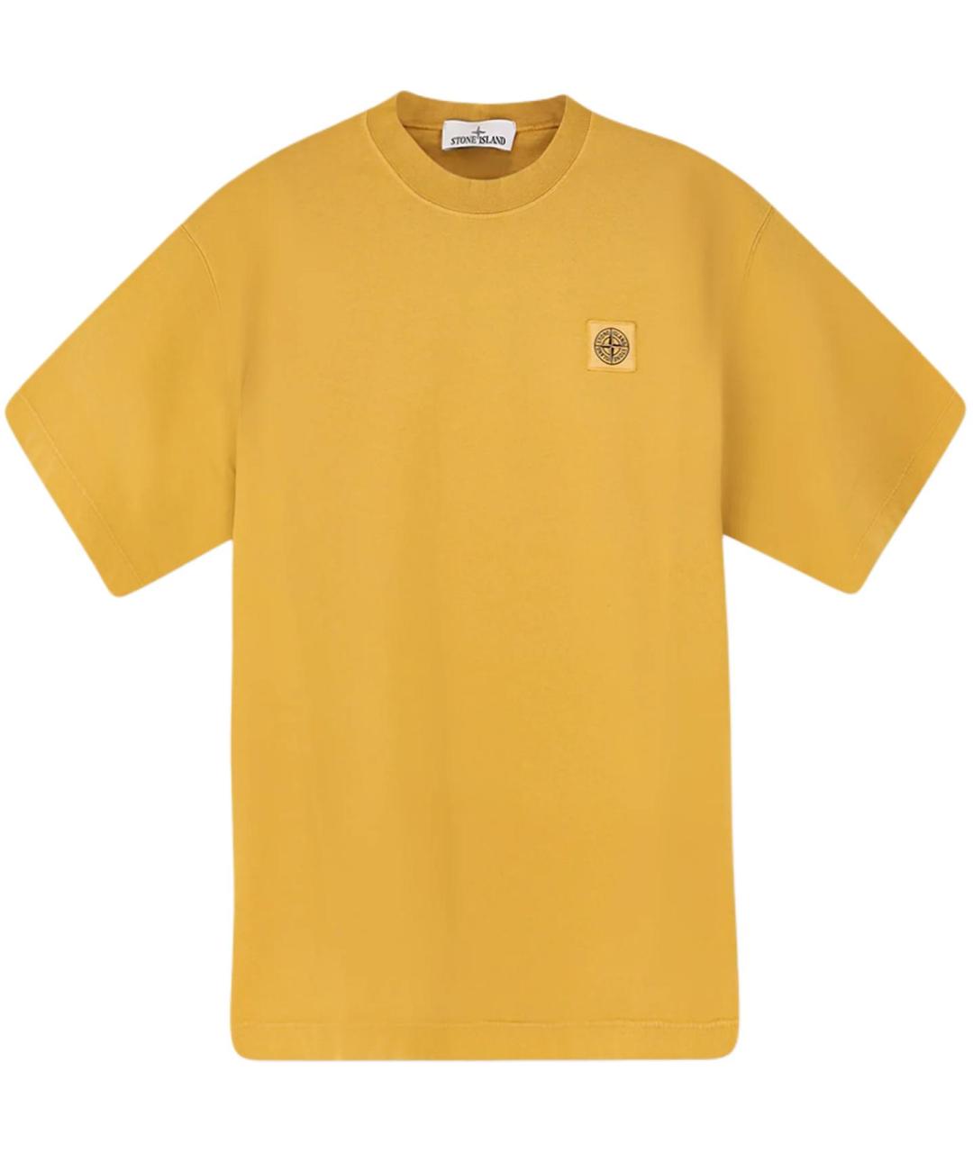 STONE ISLAND Желтая футболка, фото 1