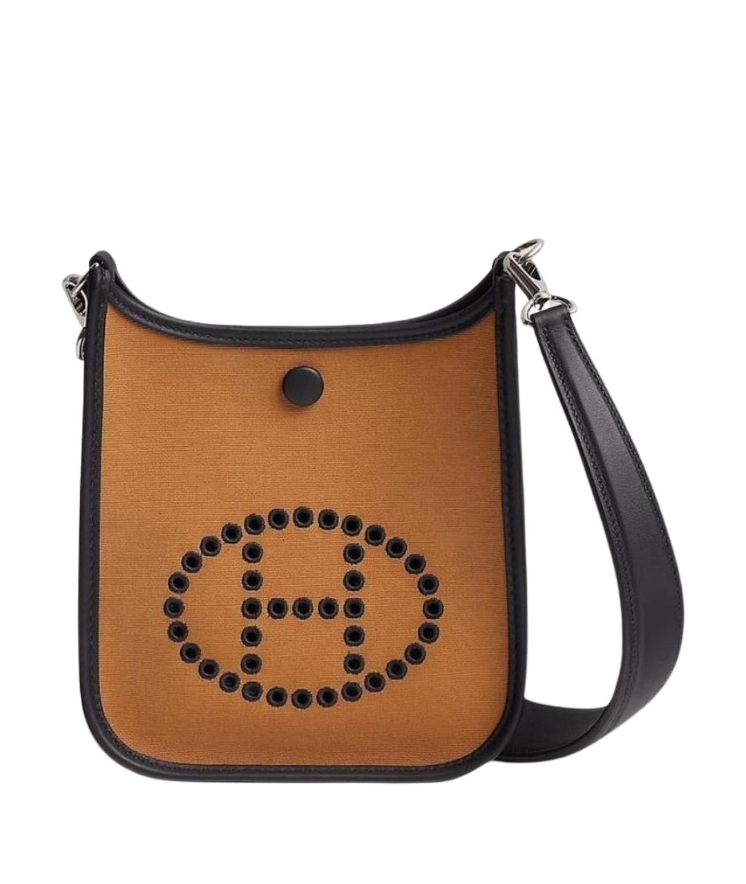 HERMES Коричневая кожаная сумка через плечо, фото 1