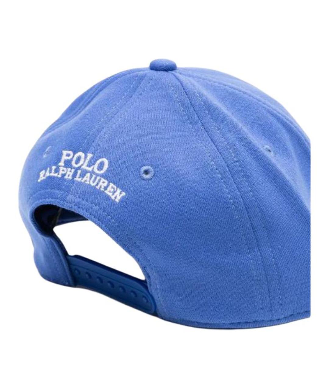 POLO RALPH LAUREN Синяя хлопковая кепка/бейсболка, фото 2