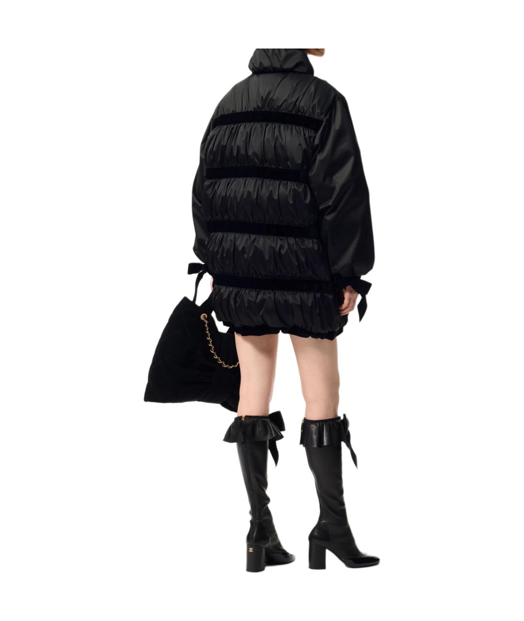 CHANEL Черный пуховик, фото 4