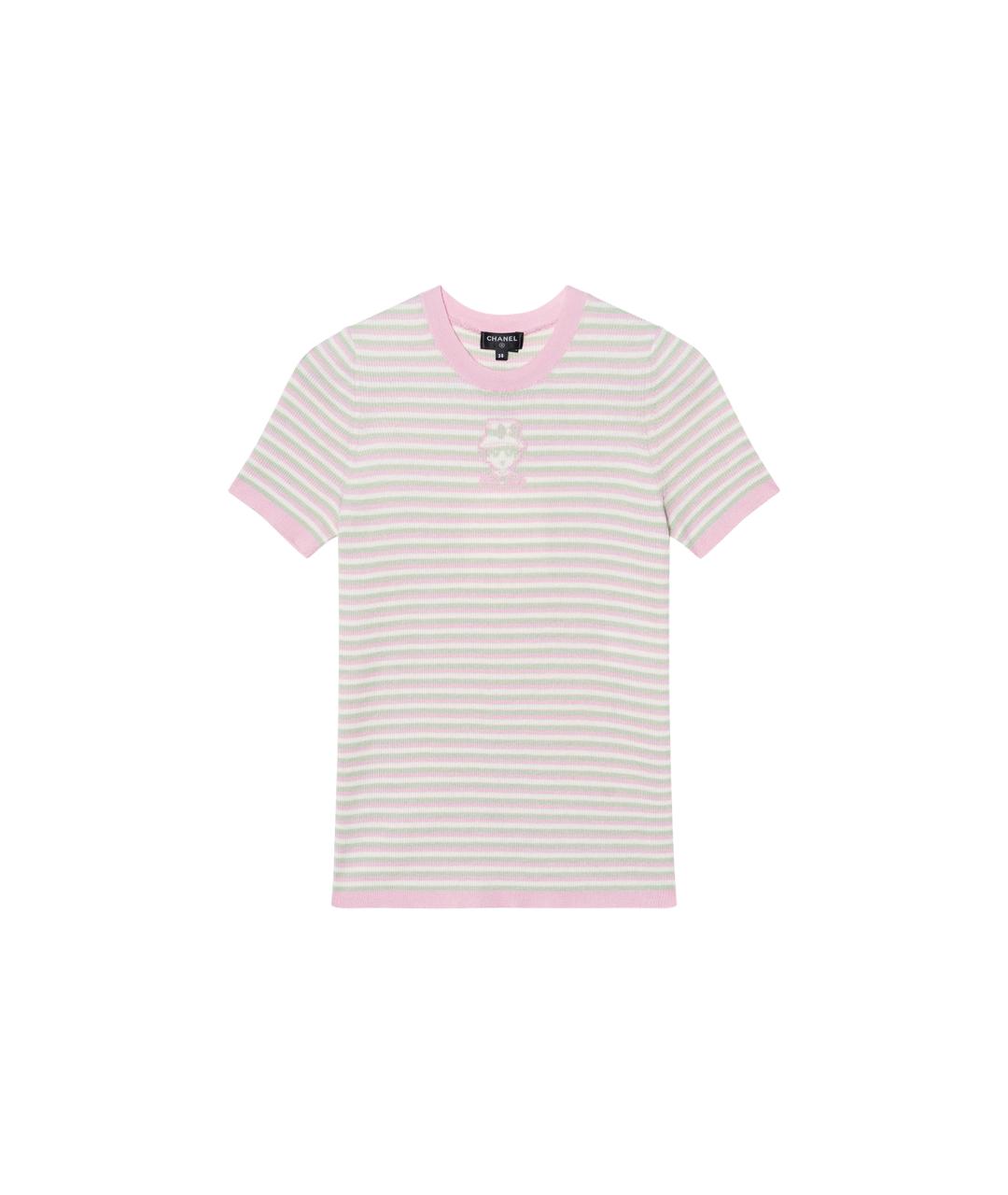 CHANEL Розовый кашемировый джемпер / свитер, фото 6