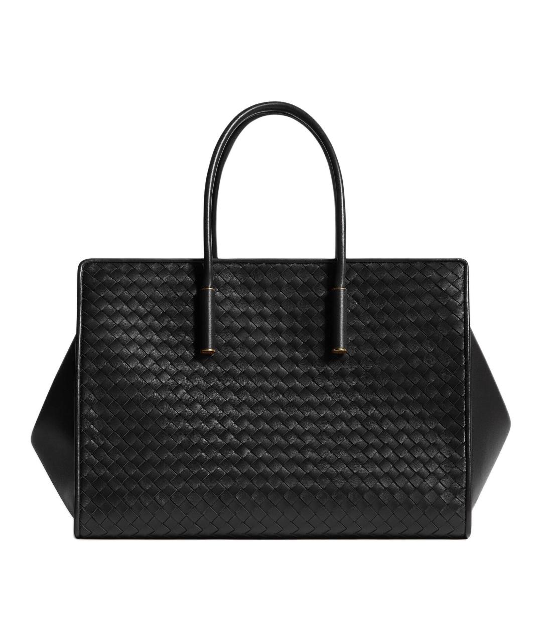 BOTTEGA VENETA Черная кожаная сумка через плечо, фото 1