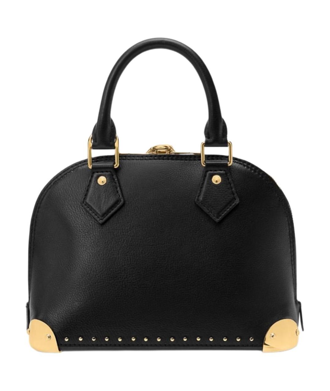 LOUIS VUITTON Черная кожаная сумка через плечо, фото 3