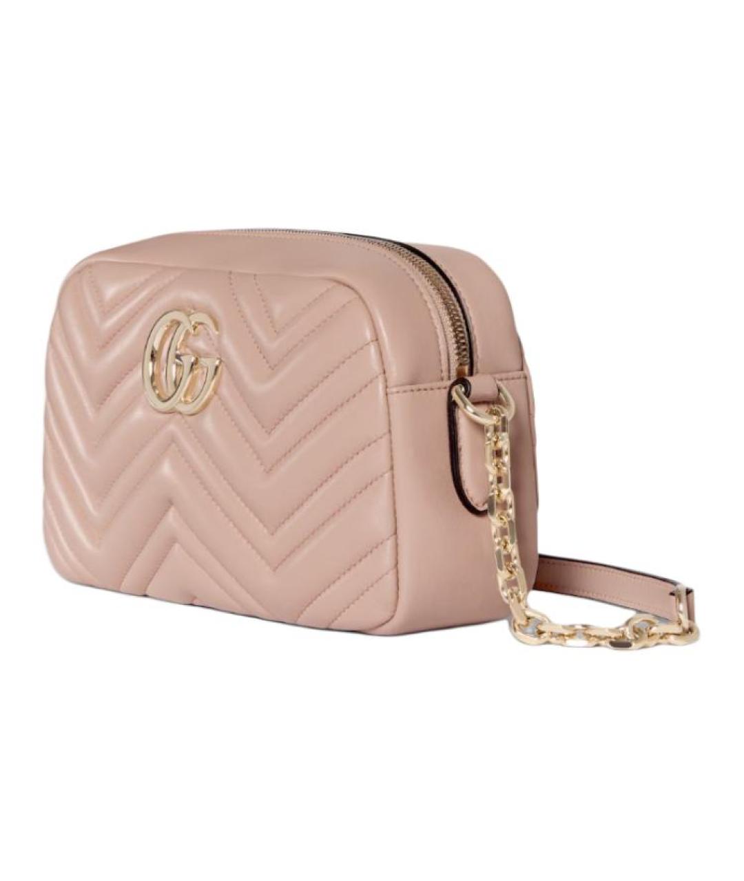 GUCCI Бежевая кожаная сумка через плечо, фото 2
