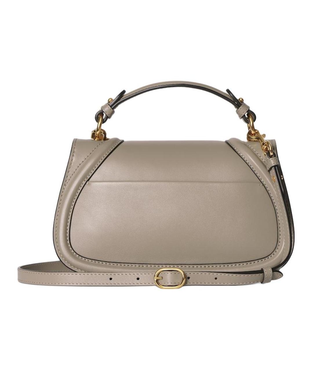 GUCCI Бежевая кожаная сумка через плечо, фото 3