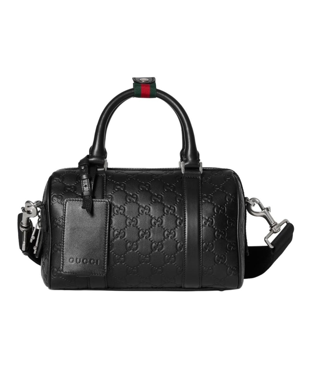 GUCCI Черная кожаная сумка на плечо, фото 1