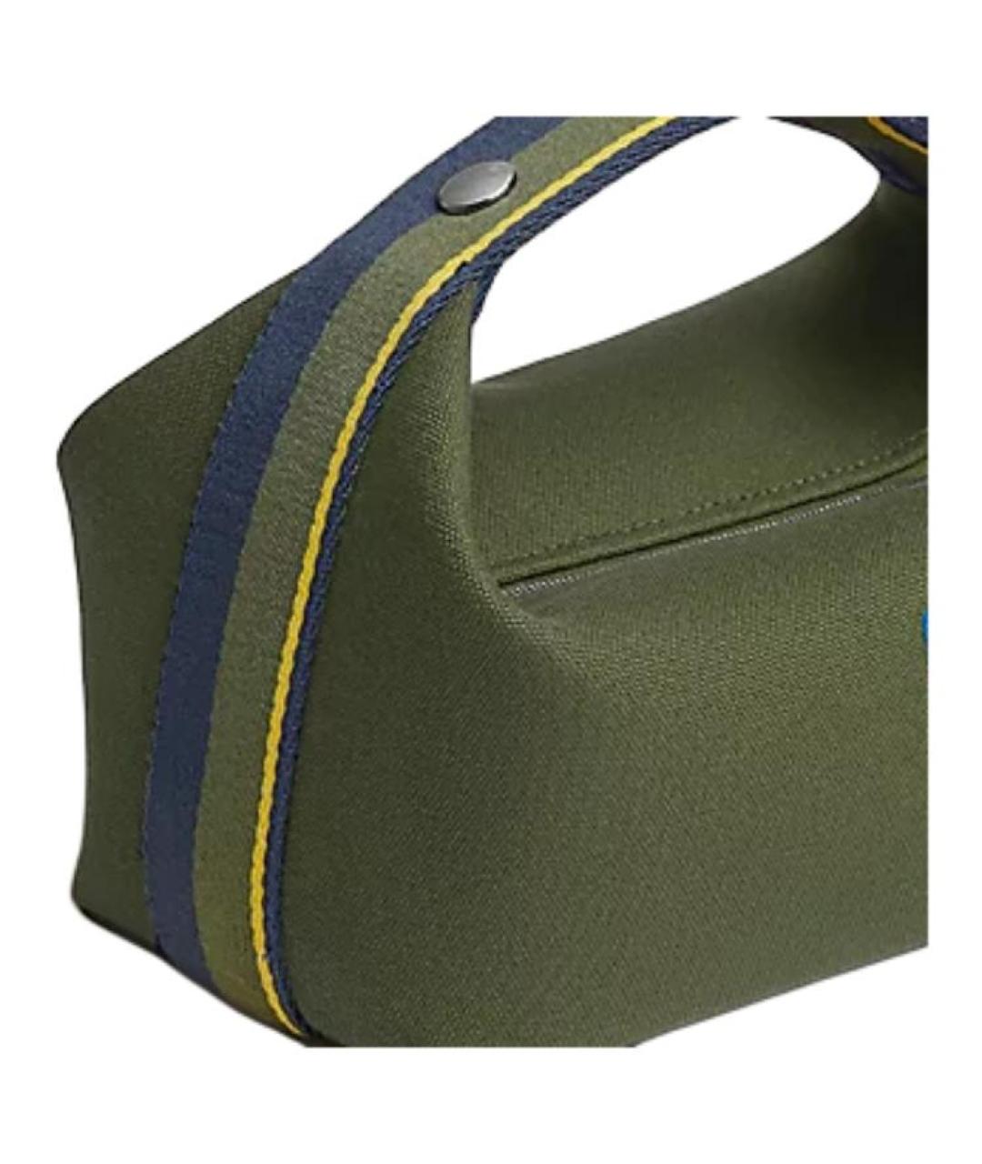 HERMES Зеленая косметичка, фото 4