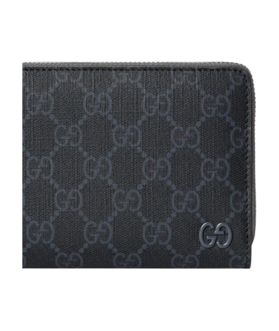 GUCCI Черный кожаный кошелек, фото 5