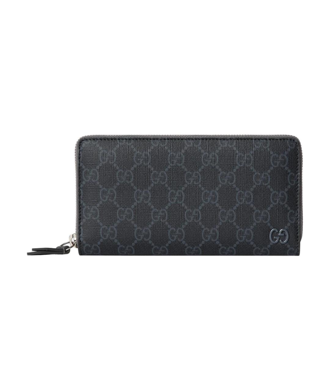 GUCCI Черный кожаный кошелек, фото 1