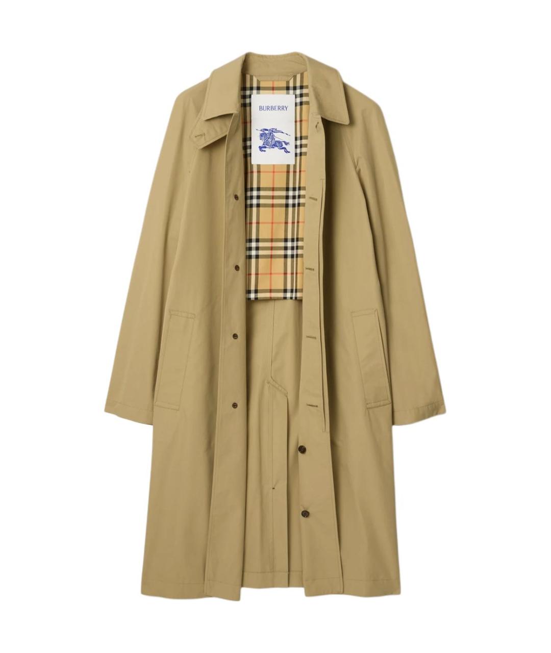 BURBERRY Бежевый тренч / плащ, фото 2