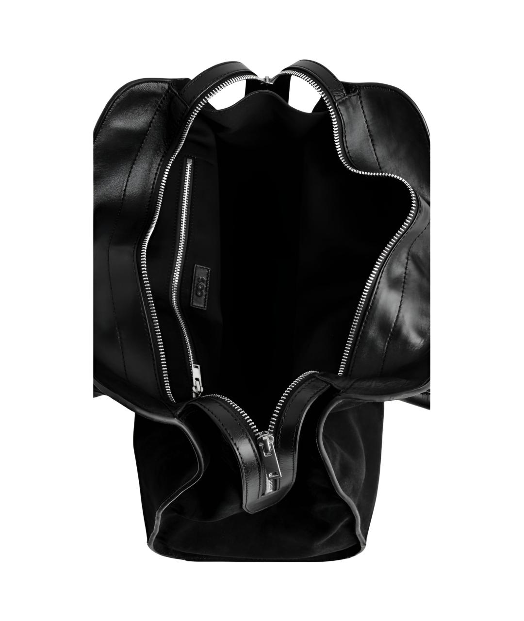 COS Черная кожаная сумка через плечо, фото 4