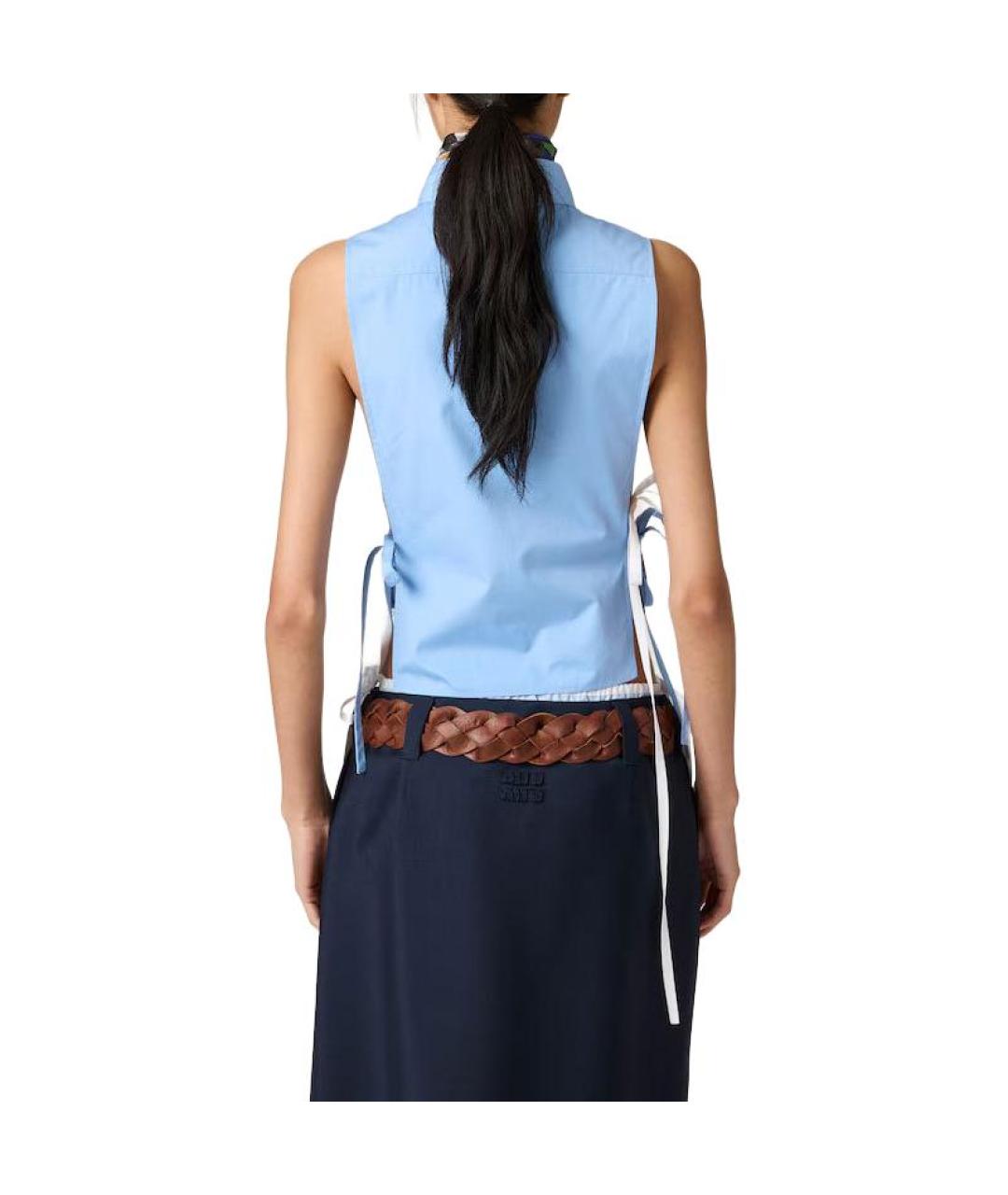 MIU MIU Голубая рубашка, фото 3