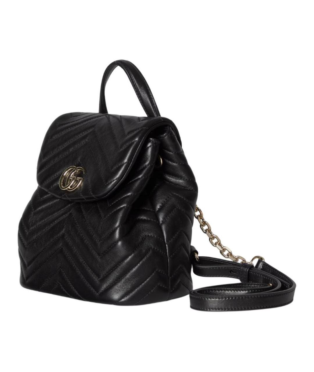GUCCI Черный кожаный рюкзак, фото 2
