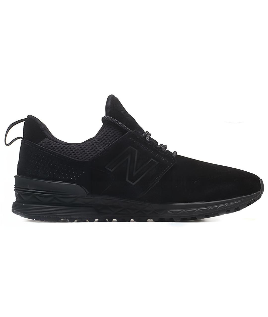 NEW BALANCE Черные замшевые кроссовки, фото 2