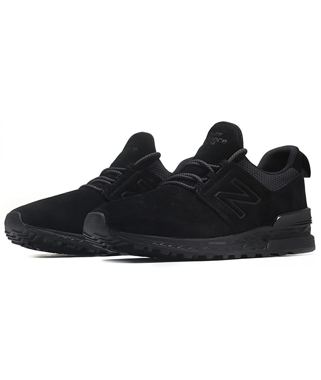 NEW BALANCE Черные замшевые кроссовки, фото 3