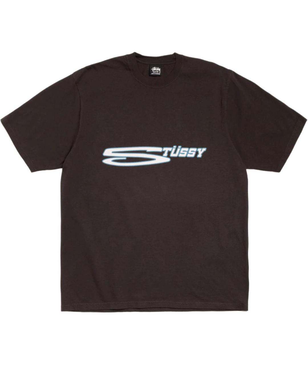 STUSSY Черная футболка, фото 1