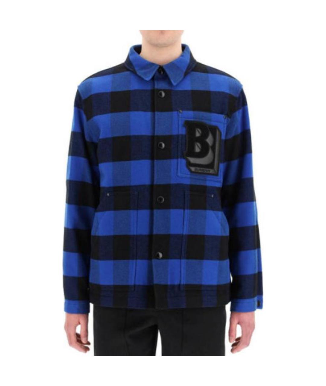 BURBERRY Синяя классическая рубашка, фото 3
