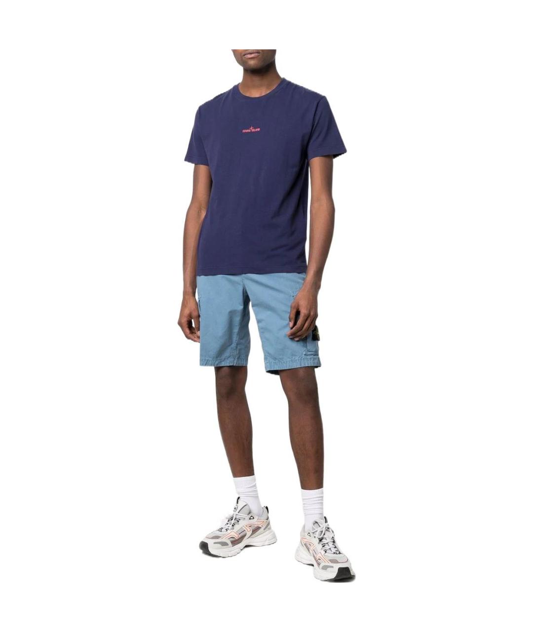 STONE ISLAND Голубые шорты, фото 2