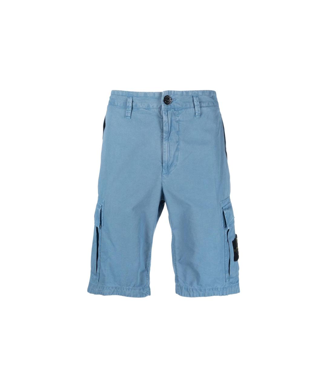 STONE ISLAND Голубые шорты, фото 6