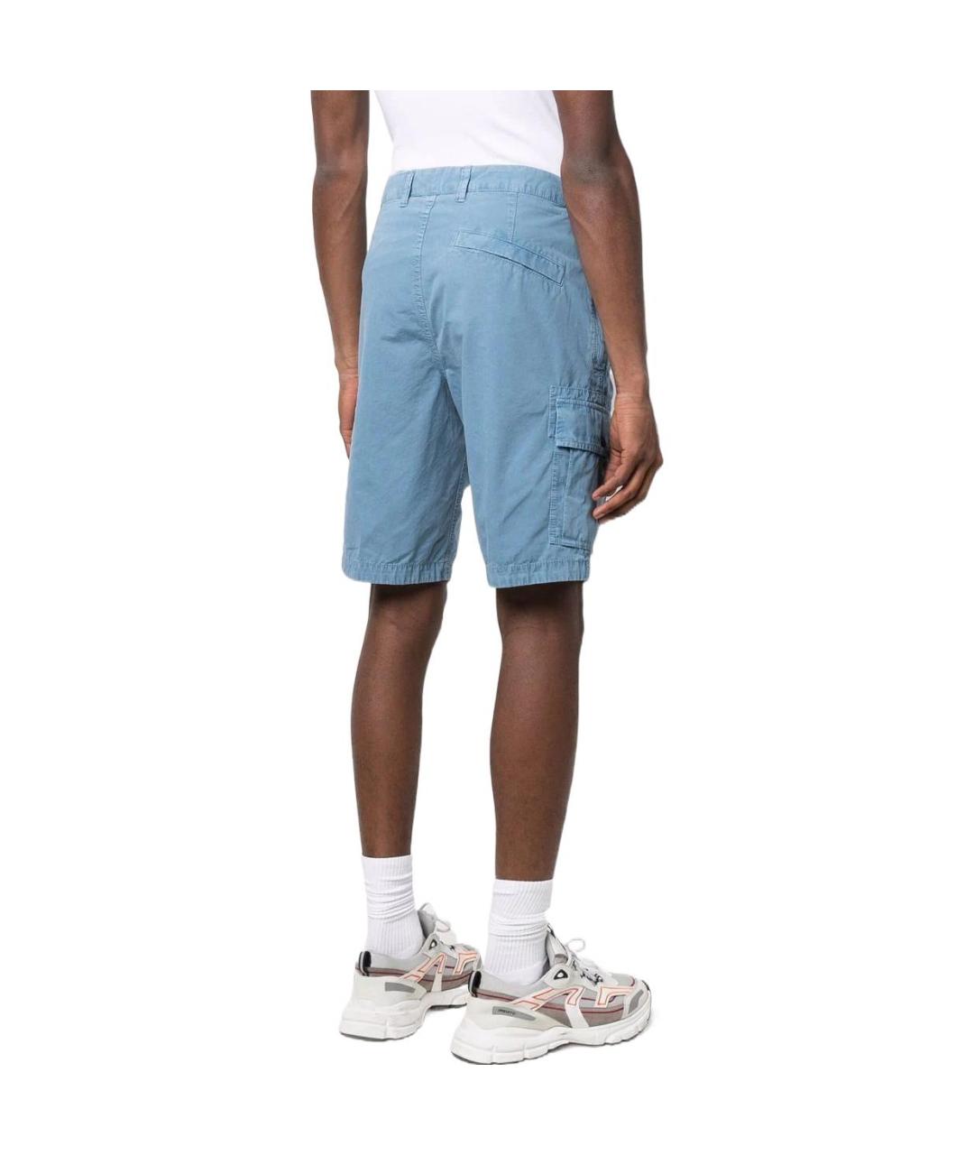 STONE ISLAND Голубые шорты, фото 4