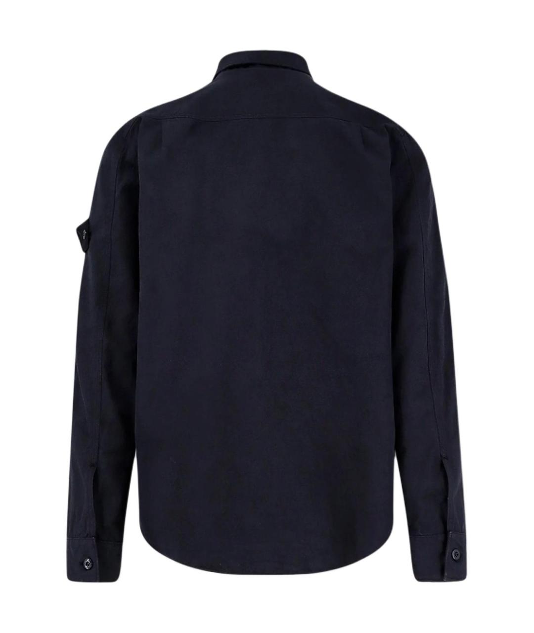 STONE ISLAND Темно-синяя классическая рубашка, фото 2