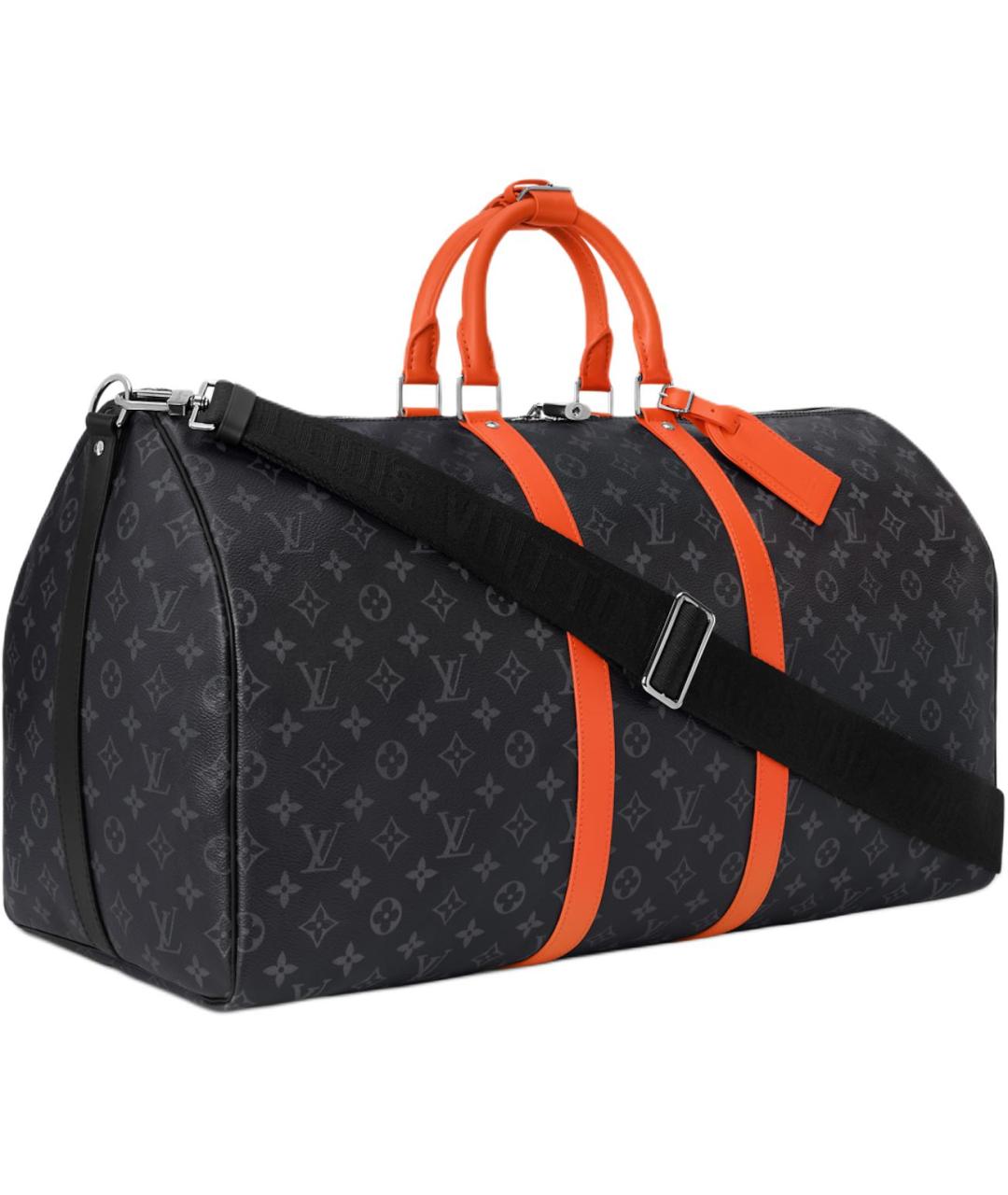 LOUIS VUITTON Черная дорожная/спортивная сумка, фото 2