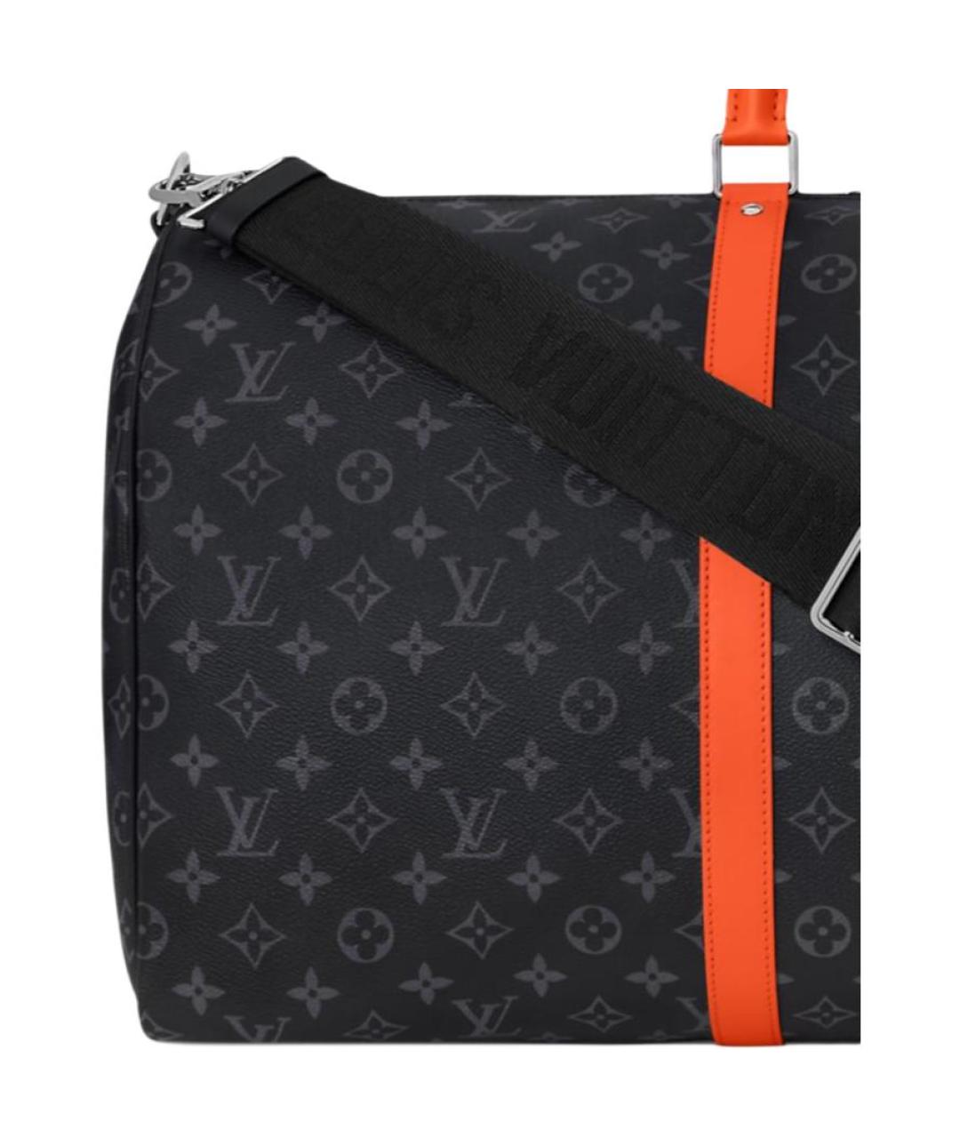 LOUIS VUITTON Черная дорожная/спортивная сумка, фото 5