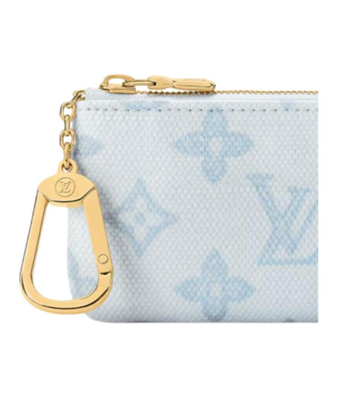 LOUIS VUITTON Голубая ключница, фото 5