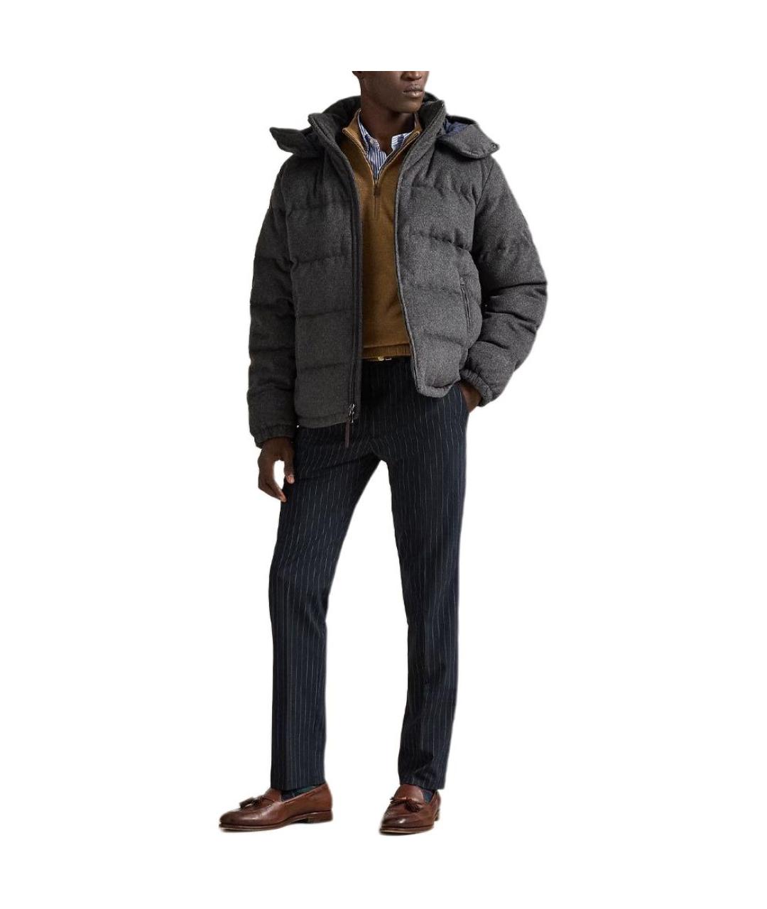 POLO RALPH LAUREN Серый пуховик, фото 3