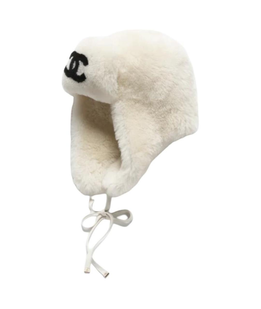 CHANEL Белая шапка, фото 1