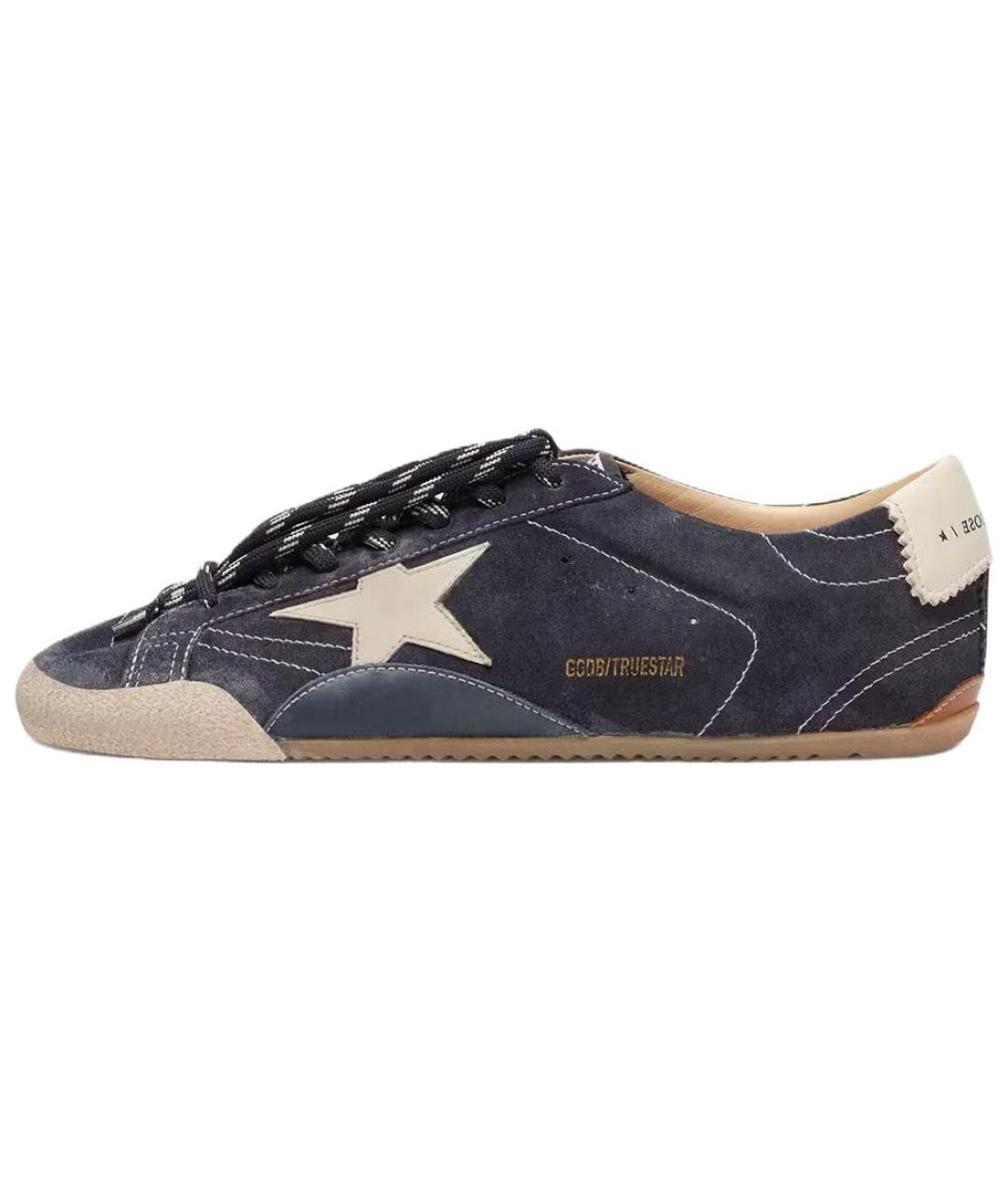 GOLDEN GOOSE DELUXE BRAND Синие низкие кроссовки / кеды, фото 2