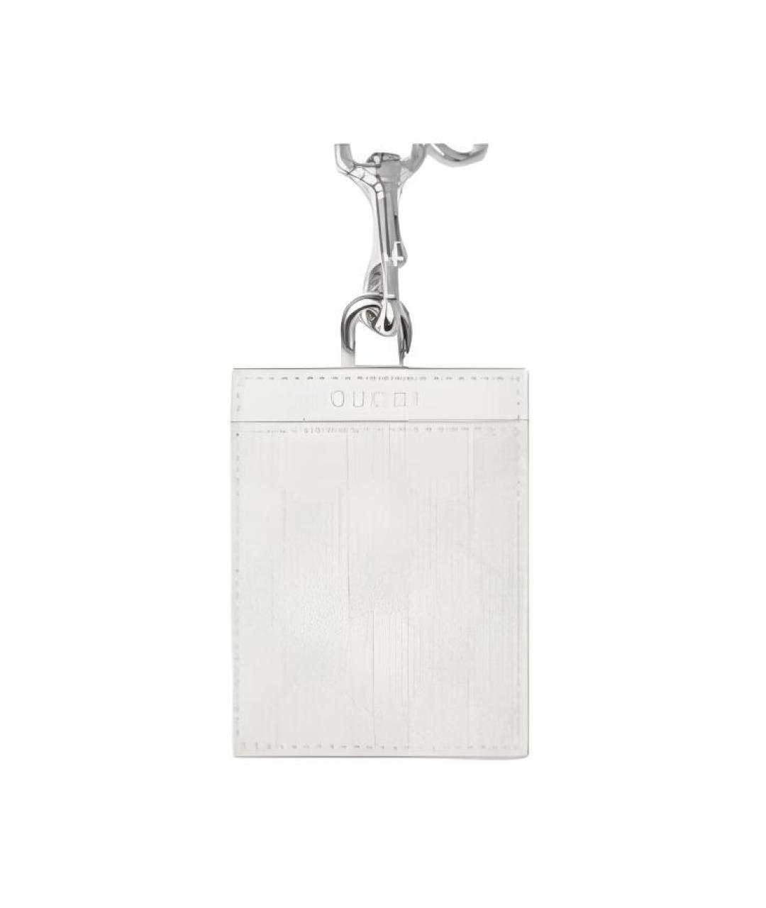 GUCCI Белый кожаный кардхолдер, фото 1