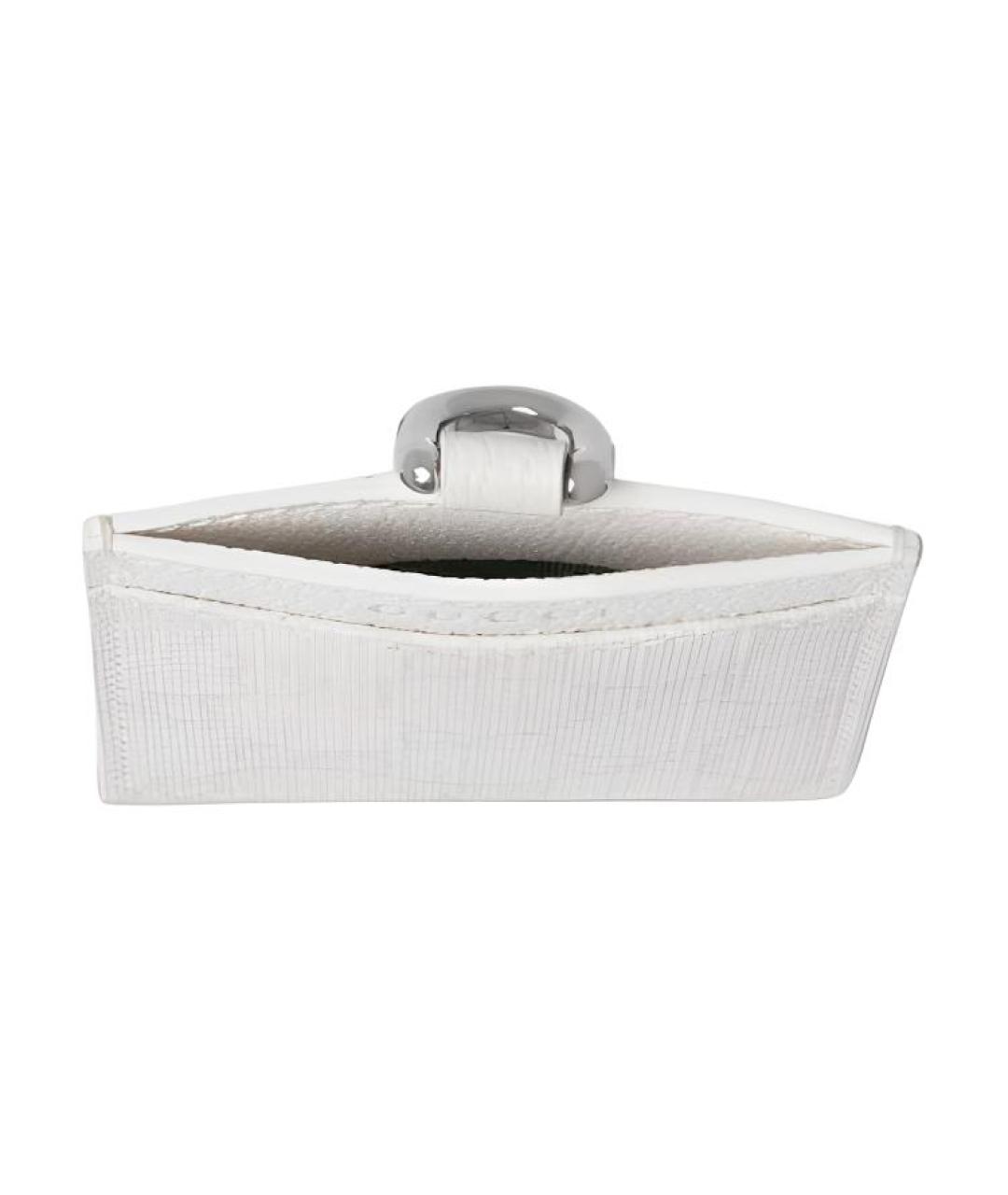 GUCCI Белый кожаный кардхолдер, фото 4